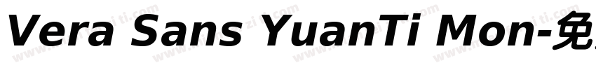 Vera Sans YuanTi Mon字体转换
